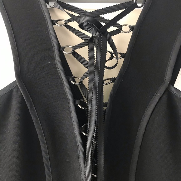 Self-Portrait Laced-Up Tiered Dress - Picture 8 of 12